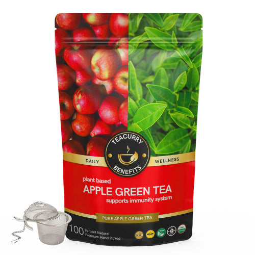 Teacurry Apple Green Tea Pouch with Infuser