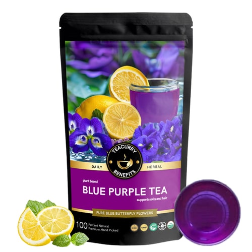 lose pouch of butterfly pea flower lemon