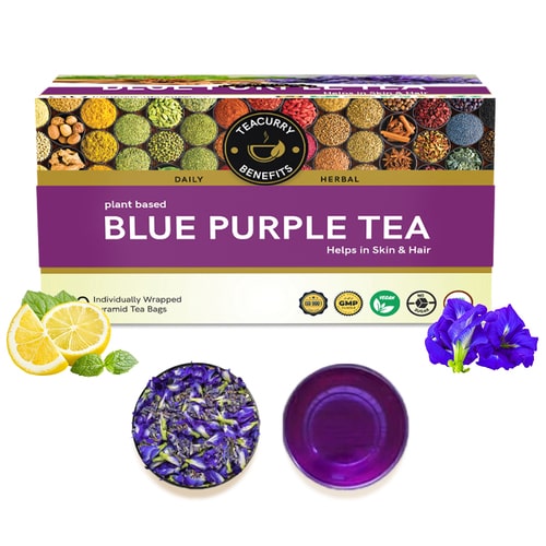 Teacurry butterfly pea flower and lemon tea