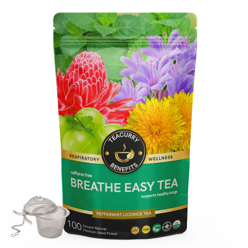 Teacurry Breathe Easy tea pouch with infuser