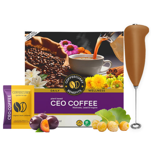 coffeecurry CEO Coffee Premix with frother 