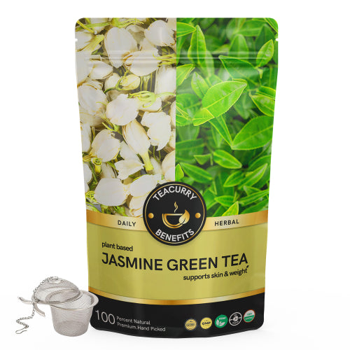 Teacurry Jasmine Green Tea Pouch with Infuser