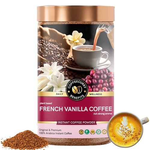 French Vanilla Instant Coffee Powder