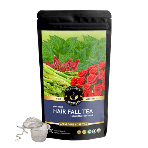 lose pouch with infuser of hair solution for hair loss tea