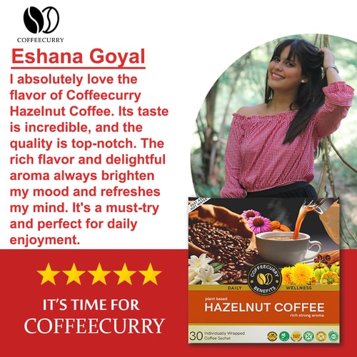 customer review about hazelnut coffee premix