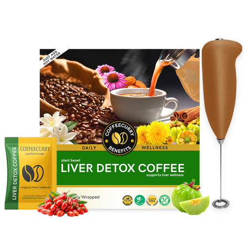 Coffeecurry Liver Detox Coffee with Frother