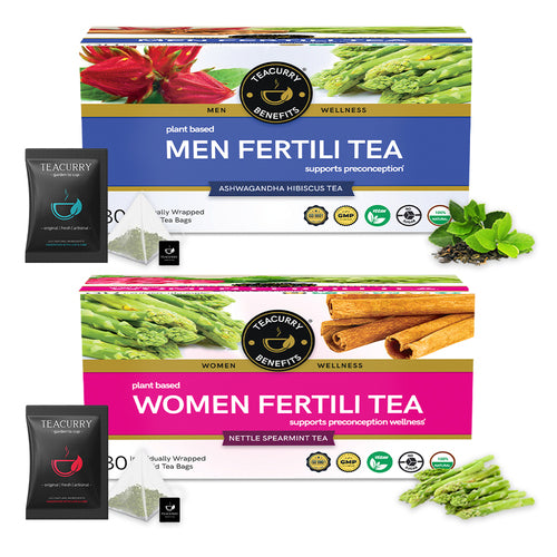 Teacurry Men Women Fertility Tea Combo Pack