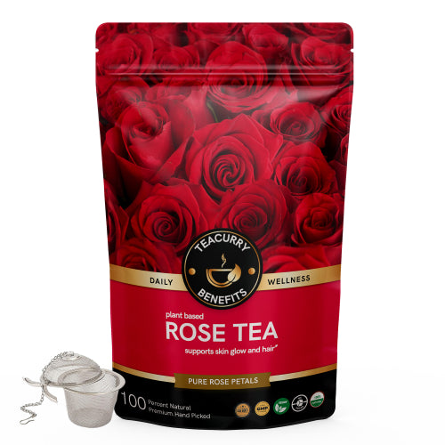 Teacurry Rose Tea Pouch with Infuser