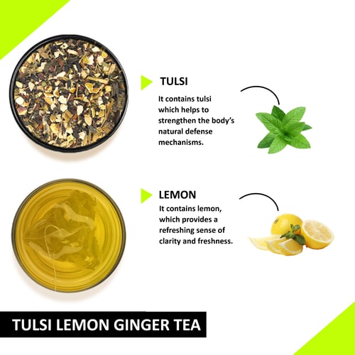 Ingredient used in Tulsi Lemon Ginger Tea