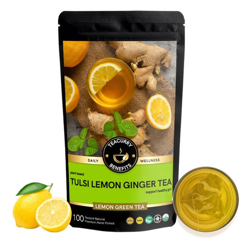 lose pouch of Tulsi Lemon Ginger Tea