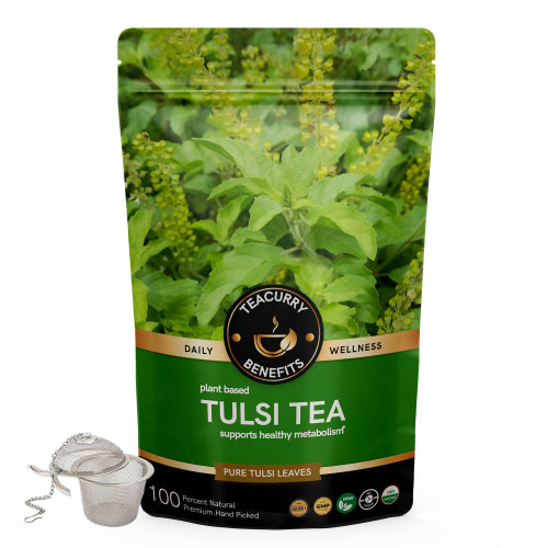 Teacurry Tulsi Tea Pouch with Infuser