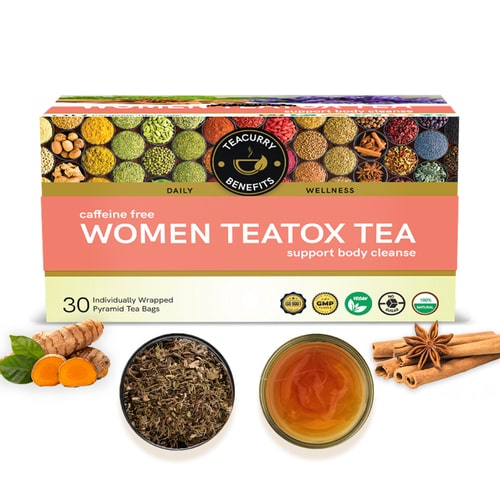 Women Teatox Tea - Helps with Weight Loss, Liver Detox and Intestinal Health