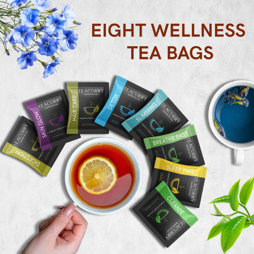 Teacurry Assorted Wellness Sampler Tea Bags