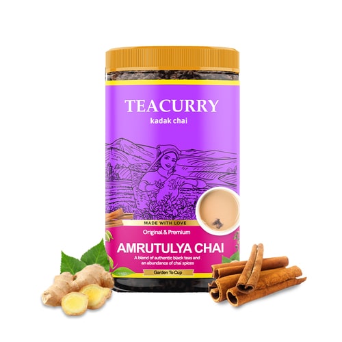 Amrutulya Chai - 100% Natural Amrutulya Spiced Chai Tea for Energy