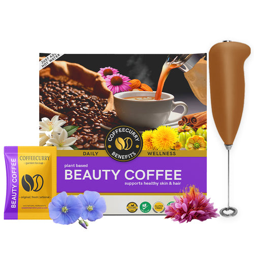 Beauty coffee premix for hair with frother